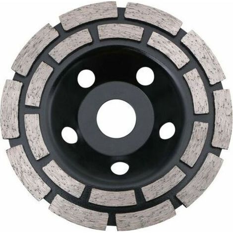 Disque Diamant. Diamant à Meuler 125 mm à Meuler le Béton. Meule Diamantée Universelle pour Poncer Béton. Pierre. Granit Chape. Maçonnerie. Usage Universel (1/5)