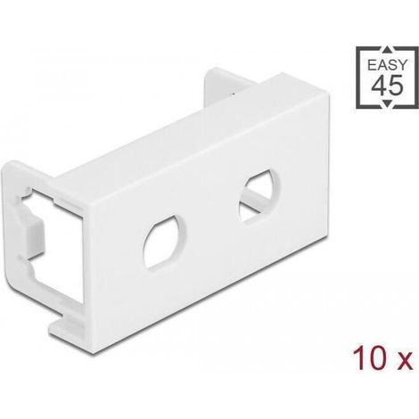 Placa Delock easy 45 pack de 10 corte redondo 45 mm