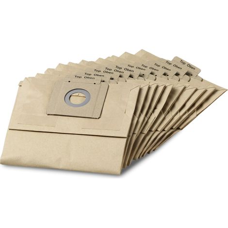 10 x Papierfiltertüten Staubsaugerbeutel Filter Trockensauger KÄRCHER T 12 1