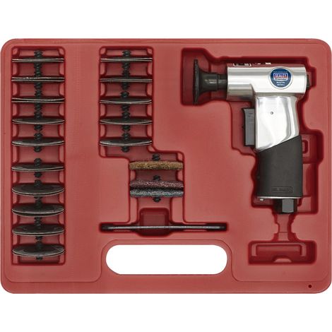 Sealey Premier Air Mini Sander Kit 50mm 35pc SA720