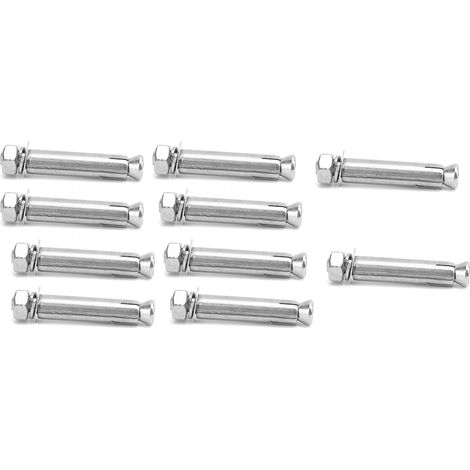 Lot de 10 crochets de fixation pour boulons d'expansion muraux en acier inoxydable (1/5)