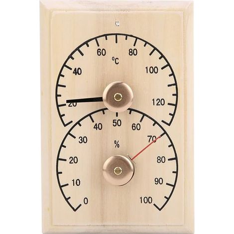 Thermomètre et hygromètre 2 en 1 pour sauna et spa, mesureur d'humidité numérique pour bois, baignoire et spa intérieurs (1/5)