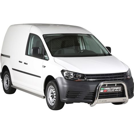 Pare-buffle Avant pour VW Caddy 2015-2020 63 mm en Acier Gris (1/5)