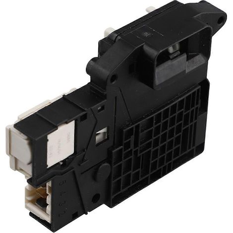 Interrupteur temporisé de verrouillage électronique de porte pour lave-linge à tambour LG - Noir et gris (1/5)