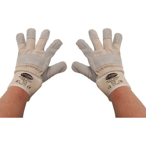 BGS Arbeitshandschuhe Leder gefüttert Größe 10,5 - 9957