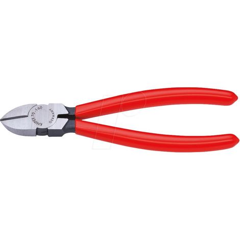 KNIPEX 70 01 180 Tronchese laterale rivestiti in resina sintetica atramentata nera 180 mm