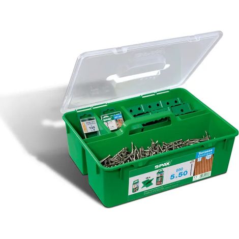 Spax Green Box Terrasse A2 Zyl.-Kopf T-Star T25 Fixiergew. 850 St 5x50 (1/3)