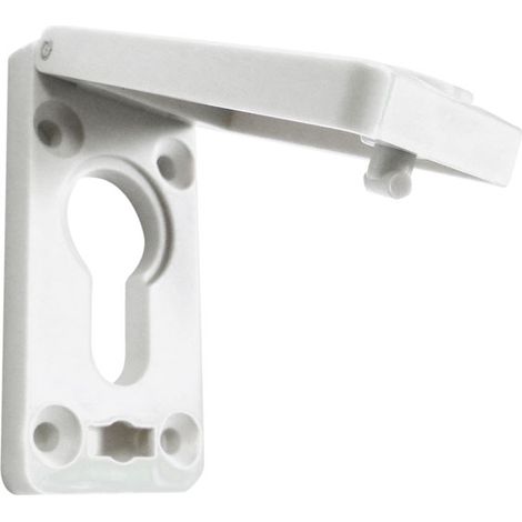 Kintech – Rosace pour porte 17mm – Protection cylindre à clapet – Compatible portes d'entrée et garage – Fixations non fournies