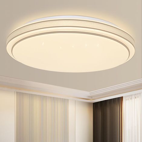 ZMH Plafonnier LED Chambre à coucher - Ø27cm Chambre à coucher Ciel étoilé Moderne 12W Lampe de cuisine Blanc chaud Lampe de couloir Ronde Cuisine Plafonnier pour couloir Salon Chambre d'enfants
