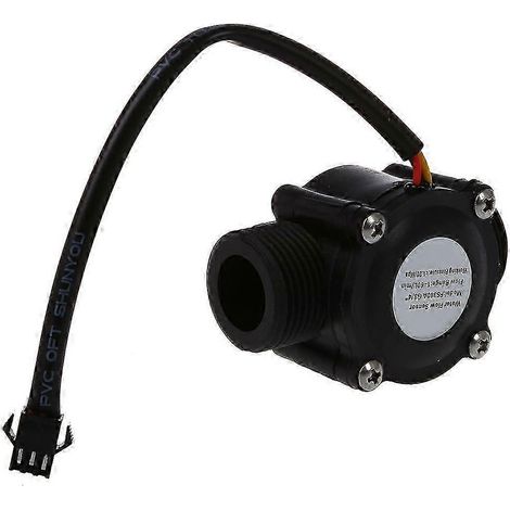 Compteur de débit d'eau à effet Hall FS300A simple, 1-60 L/min, 5-24 V CC (1/5)