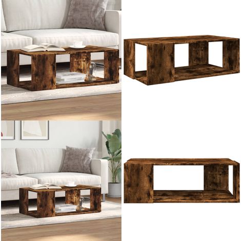 Couchtisch Räuchereiche 89,5x48x30 cm Holzwerkstoff - Couchtisch - Wohnzimmerschreibtisch - Beistelltisch - Esszimmertisch - Holzmöbel - Home & Living (1/5)