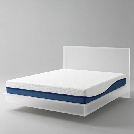 Matelas 140x190 cm en mousse à mémoire de forme, housse déhoussable et lavable OKMYHOME (1/5)