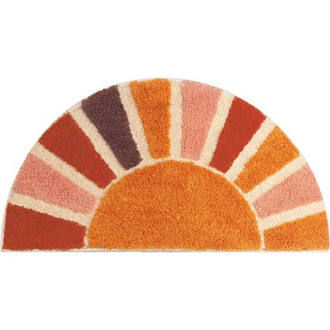 Tapis de salle de bain absorbants et antidérapants, tapis tournesol, couvertures de chevet floquées pour la maison, tapis de salle de bain (1/5)