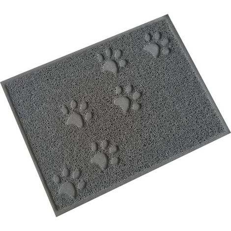 Gris 30 x 40cm Tapis pour bac à litière Tapis imperméable dAlimentation/de bac à litière pour Chat et Chien-Fei Yu (1/4)
