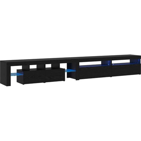 Maison Exclusive - Meuble TV 3 pcs Chêne noir 290 x 36,5 x 40 cm Bois d'ingénierie
