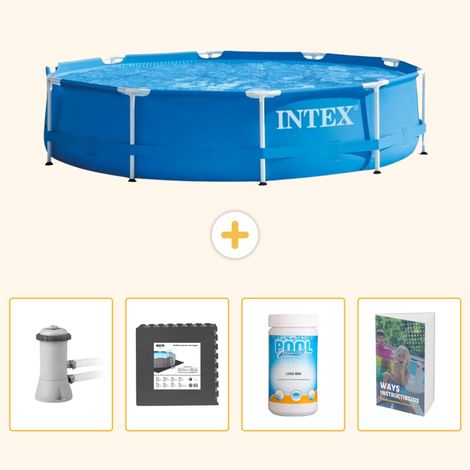 Intex Piscine Tubulaire Ronde - 366x76 cm - 5-pièces SCB125 (1/5)
