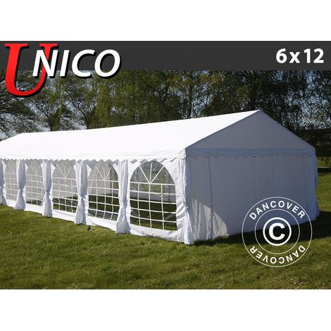 Carpas para fiestas UNICO 6x12m, Blanco (1/5)