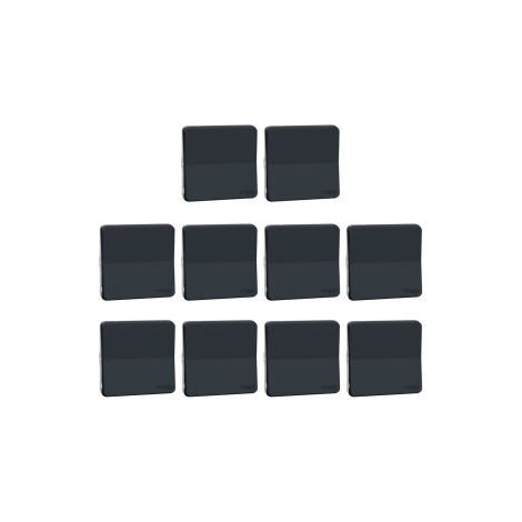 Schneider - Mureva styl - LOT de 10 Va et vient - Connexion auto - Composable - IP55/IK08 - Gris - Ref. : MUR37021x10 (1/5)