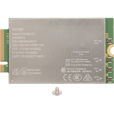 Carte réseau 4G LTE MIMO 5G NR 3G WCDMA GNSS Modem, téléchargement 4,67 Gbps, pour PC portable et bureau Windows (1/5)