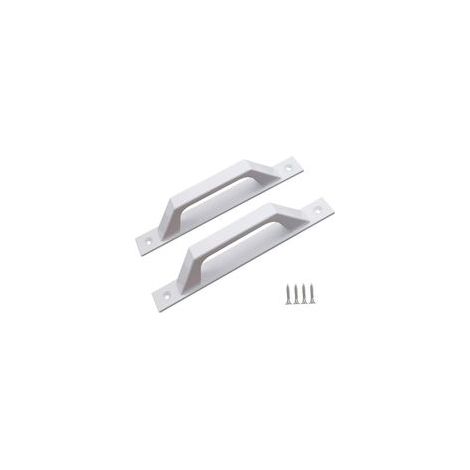 Poignée de Porte Coulissante Style Grange Sans Perçage Fixation Facile Design Industriel Robuste pour Intérieur Maison (1/4)