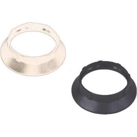 Ghiera termoplastica per portalampada e14 - colore bianco