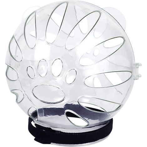 Kit de confort premium pour chat - La muselière et les protège-pattes respirants et réglables permettent à votre chat de profiter d'une expérience de toilettage et de bain détendue et sans stress (ble