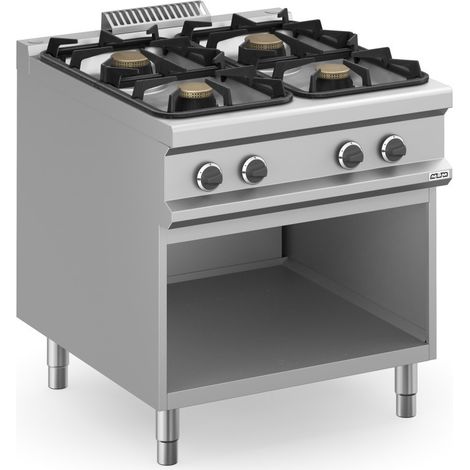 Cuisinière à gaz - 4 foyers - 4x5,5 kW - Avec meuble - Arilex