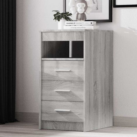 vidaXL Cassettiera Grigio Sonoma 40x50x76 cm in Legno Multistrato (1/5)