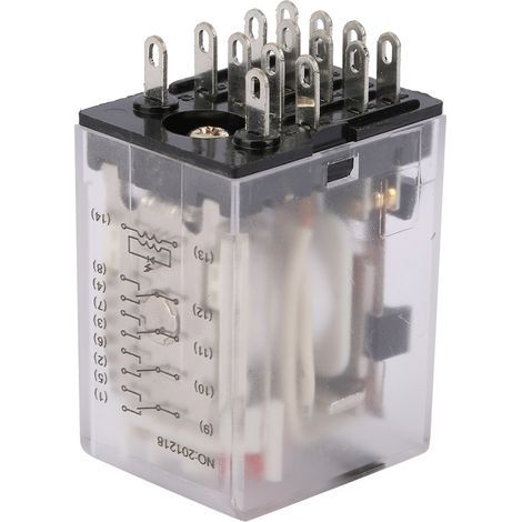 BEMM4C 14-poliges 5A Mini-Elektromagnetisches Zwischenleistungsrelais (24VAC) (1/5)