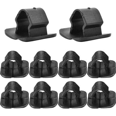 100 clips de sujeción, nailon resistente, orificio de 8 mm, para capó de coche. (1/5)