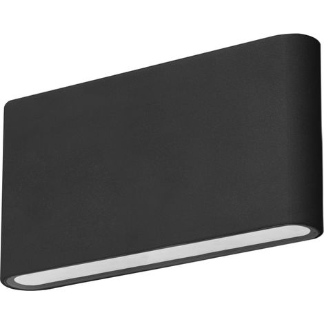 Forlight Slim - Aplique Exterior LED IP54 Minimalista con Luz Cálida 3000K. Color Negro (1/2)