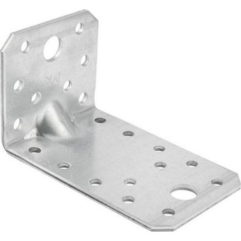 Connecteur De Construction - 90x50x55 mm - Épaisseur 2,5 mm - Pour Bois Et Béton - 1 Pièce