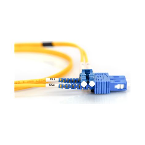 Digitus Câble de brassage Fibre optique Mâle SC monomode Mâle LC monomode Jaune 3 m (1/5)