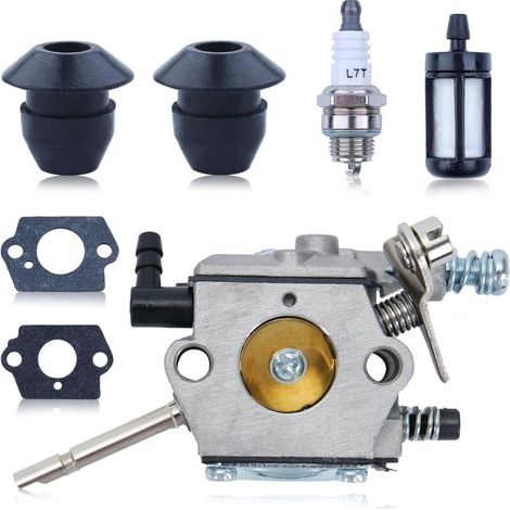 Vergaser- und Kraftstofffilter-Kit für Stihl H24D FS 48 52 56 62 66 81 86 106 FS48 FS52 FS56 FS62 FS66 FS81 FS86 FS106 Rasenmäher, Ersatz für Walbro WT-45-1, 4126 1200 0600