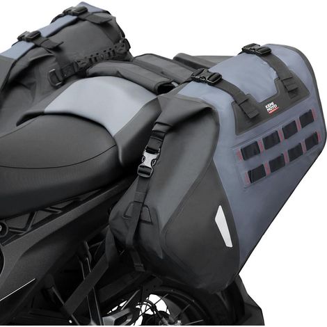Motorrad Satteltaschen 30L IPX6 Wasserdicht mit MOLLE-System für Enduro & Adventure Bikes (1/5)