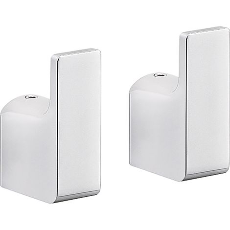 2 Appendiabiti da muro in ottone e Cromall PI27 Gedy serie PIRENEI Cromato (1/2)