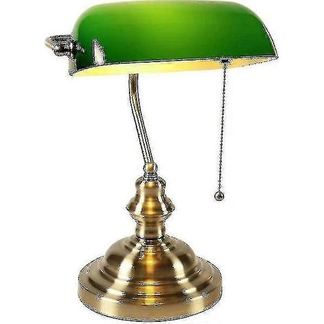 Lampe de bureau Glas Bankers avec connecteur à fermeture éclair (verte) - Parfaite (1/4)