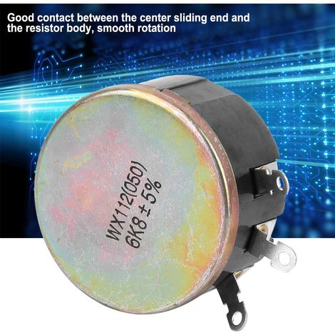 WX112(050) 6,8 kΩ 5 W Drahtpotentiometer, eine Umdrehung mit Gewinde (1/5)