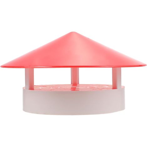 Chapeau de Cheminée Protège la Pluie Débris Forme Parapluie Imperméable en Pvc Adapté pour Cheminée et Conduit de Fumée en Extérieur (1/5)