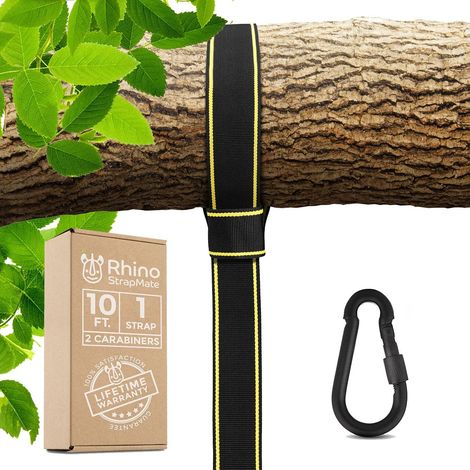 ZOLGINAH 3m Swing Strap Kit - Heavy Duty Hamaca Correas, 1 x Correas, Soporta 1270kg (Certificado), Manera rápida y fácil de colgar cualquier columpio (1/4)