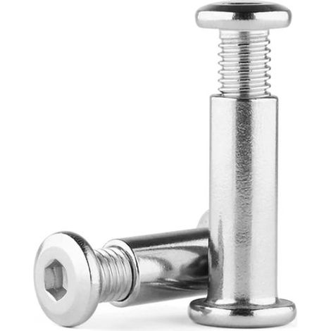 10 vis à tête cylindrique creuse M6 x 35 mm, connecteurs filetés pour armoires (5 pièces) + écrous M6 x 12 mm Φ8 pour armoires (5 pièces) (1/5)