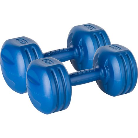 Mancuernas bituminosas, juego de 2 mancuernas de 4 kg para ejercicios rebeldes. (1/4)
