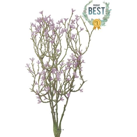 Jasmin artificiel en branche, 4 ramures, H 44 cm Mauve violet - BEST - couleur: Mauve violet (1/3)