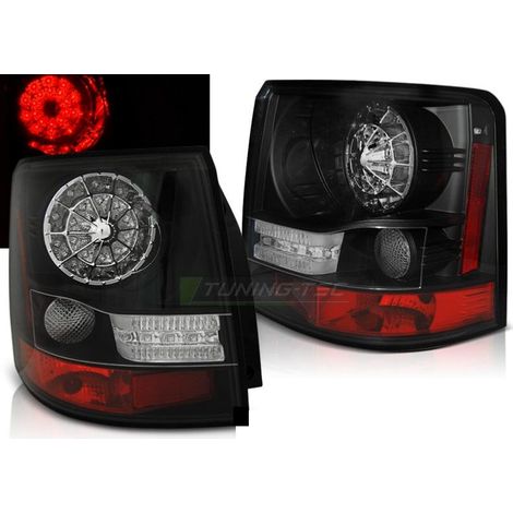 Paire de feux arriere Range Rover Sport 05-09 LED noir (1/3)