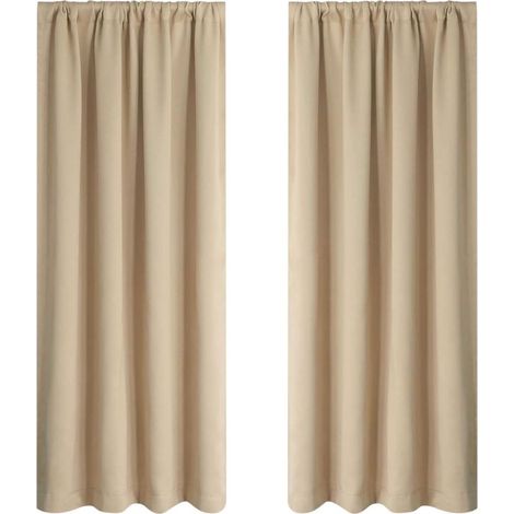 Rideaux Occultants pour Chambre et Salon - Isolants Thermiques Assombrissants - 37.8 x 53.9 Pouces (96x137cm) (1/5)