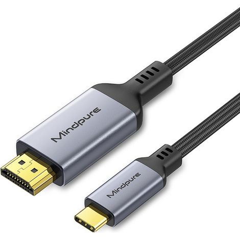 Câble USB Type-C vers HDMI 4K/60Hz - AD057 : Transfert d'écran haute résolution pour téléphones et ordinateurs (1/4)