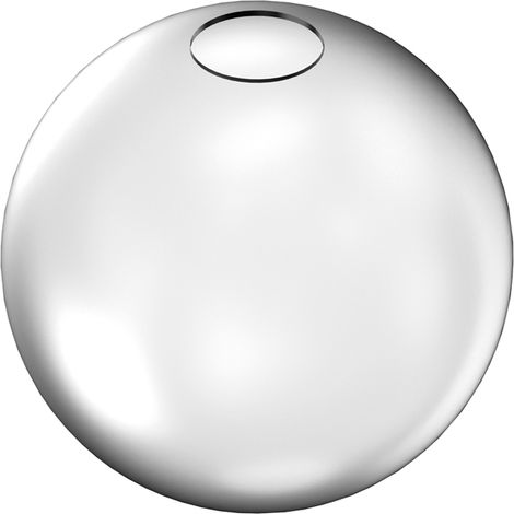 Rosone Contemporaneo Rubber Metallo Bianco Grande