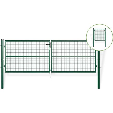 Puerta de malla 3m OLGA Al.100cm + Puerta de malla 1m OLGA Al.100cm Verde