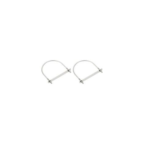 Deux étriers en U, en acier inoxydable 304, avec écrous et rondelles, adaptés aux bateaux de ski nautique et de pêche. (M6114138mm) (1/5)