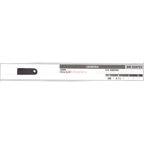 Klinge für COUNTAX 039725 Rasentraktor Rasenmäher